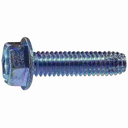 Midwest Fastener Sheet Metal Screw, 5/16"-18 x 1-1/4 in, Zinc Plated Steel Flange Hex Head 8 PK 931802